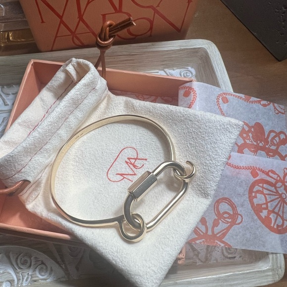 Marla Aaron 14K Yellow Gold Hard Hook Bracelet Cuff Handmade Box EUC! - Picture 2 of 16